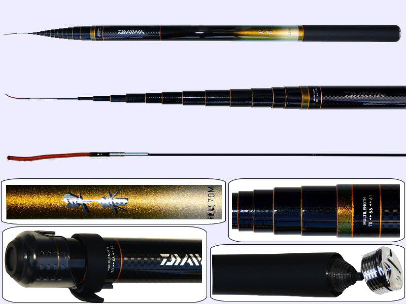 Original Japan Daiwa Fuji Iso Rod 3m-3.9m carbon telescopic rod saltwater Fishing  Rod rock rod