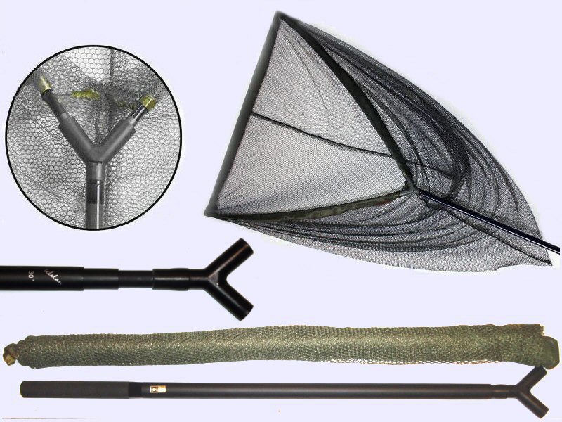 All Fishing Buy, Telescopic Carp Fishing Landing Net, Japan Carbon handle,  extends from 90cm to 1.8m.