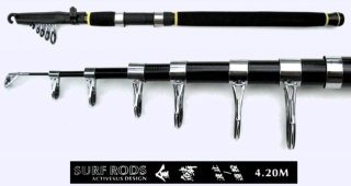 All Fishing Buy, 11ft Telescopic Fishing Surf Casting Rod, Japan Carbon,  3.3 meters Bait-Casting Rod.